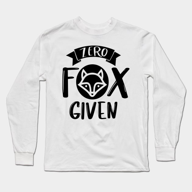 Zero Fox Given Long Sleeve T-Shirt by Rise And Design